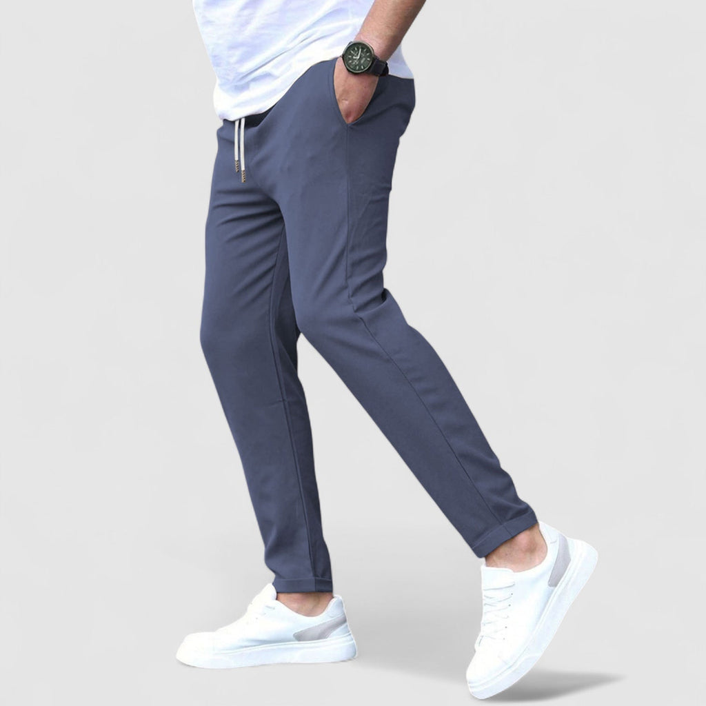 メンズ スラックス ドローストリング付き｜ストレートパンツ-6