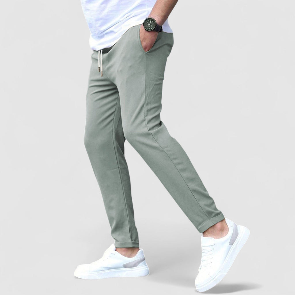 メンズ スラックス ドローストリング付き｜ストレートパンツ-20